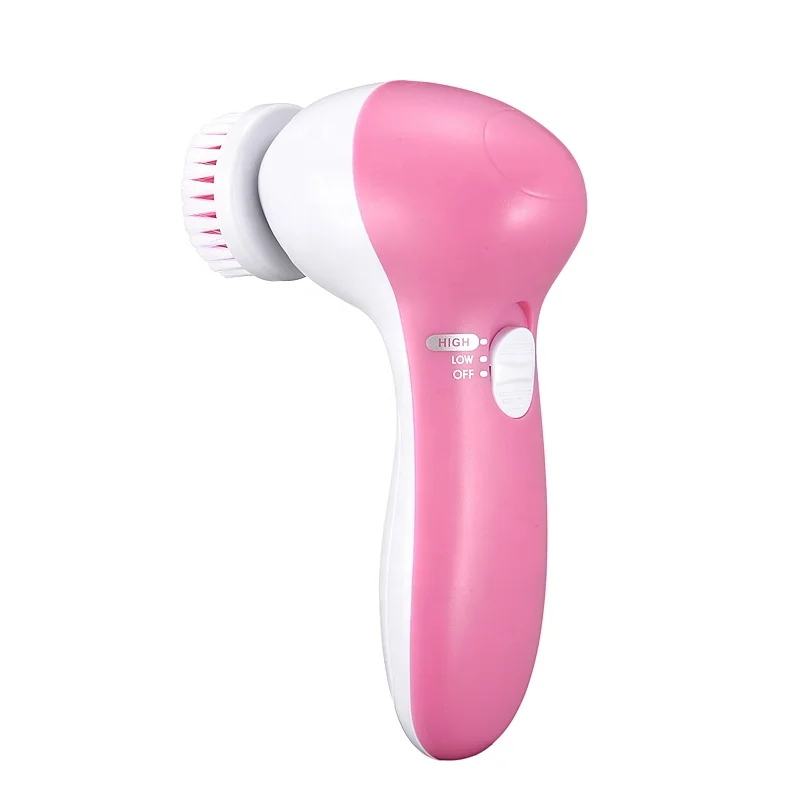 
Skin Care 5 in 1 Electric Facial Brush Face Washer Rotating Face Cleaning Machine Face Cleansing Tool Washing 