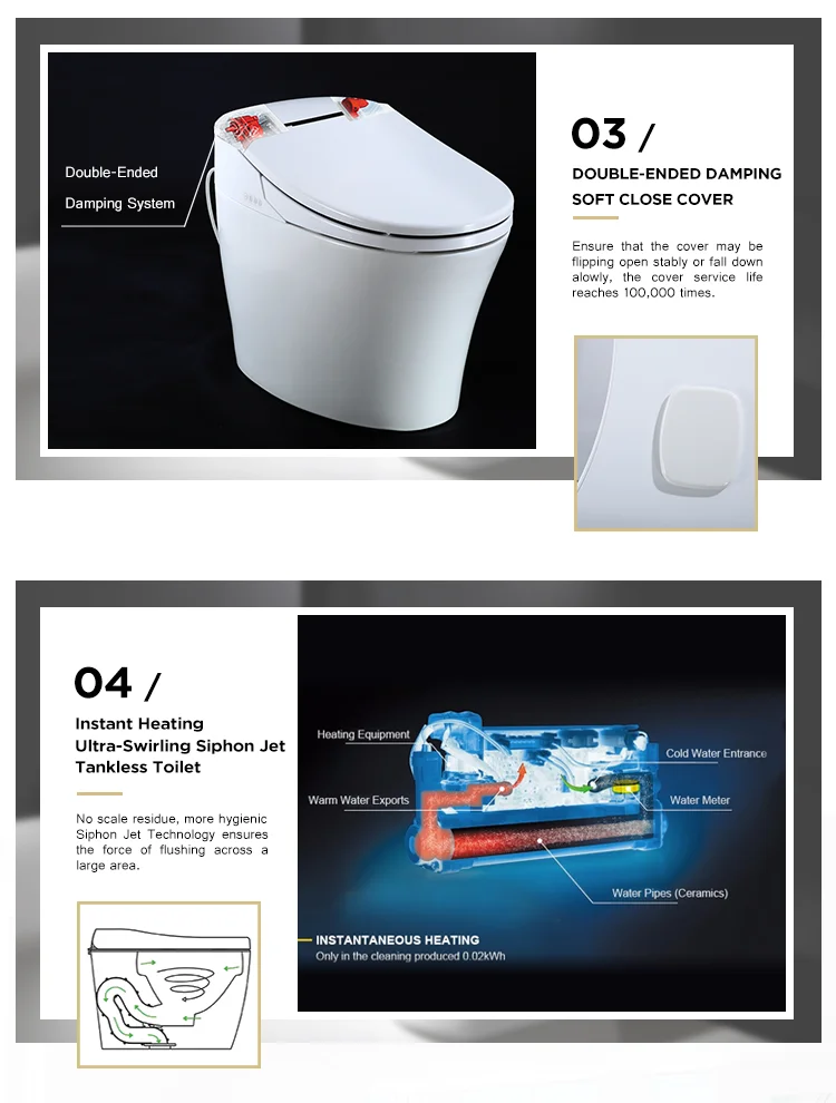 Ceramic Commode Manufacture Western Vogo Standard Size Intelligent