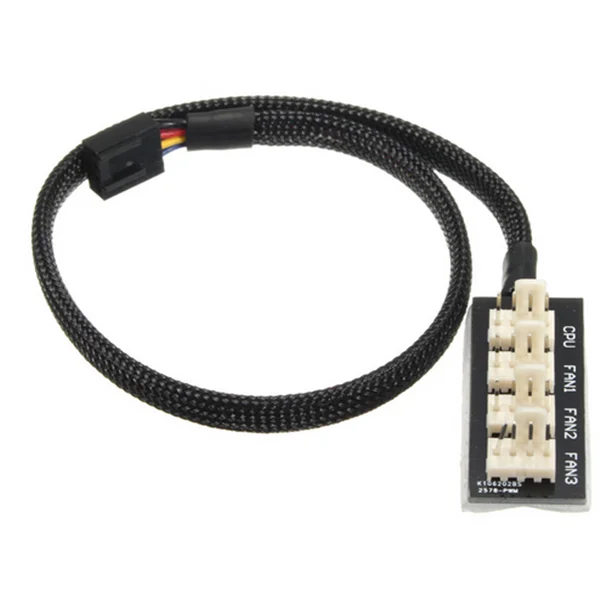 Host Case CPU Fan Power Supply Connector 4Pin Computer Mainframe Fan Hub Cable Line 4 Way PWM Multi Splitter Cable Lead Adapter