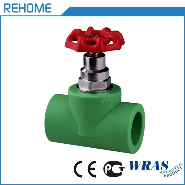 Stop ball valve ppr fitting /plastic water stop valve
