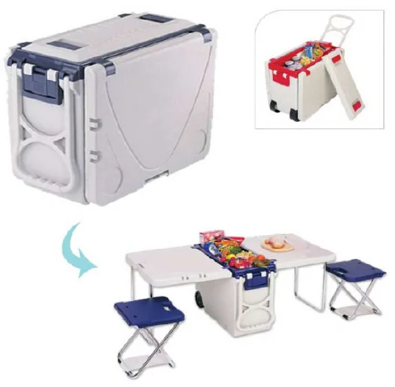 folding cooler table