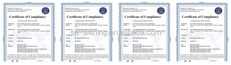 Good quality aluminum side awning