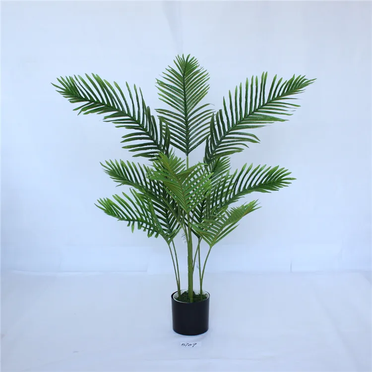 Four Branches Artificial Palm Tree 10 Leaves Artificial Outdoor Palm ...