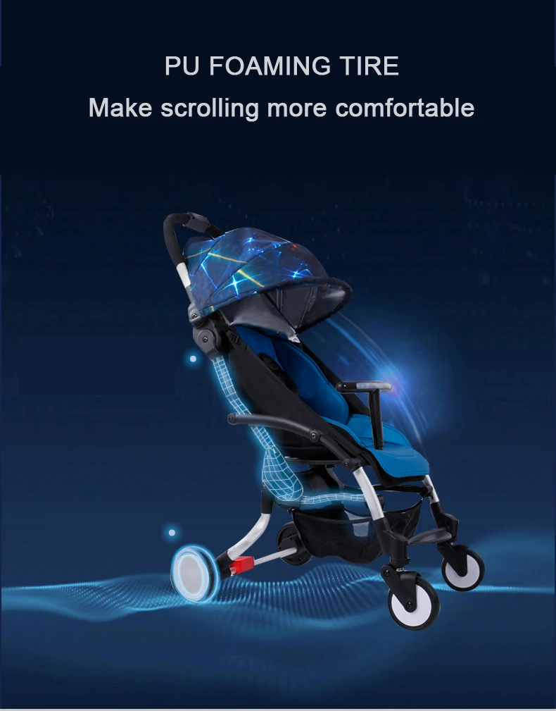 Baby stroller automatic folding Clearance