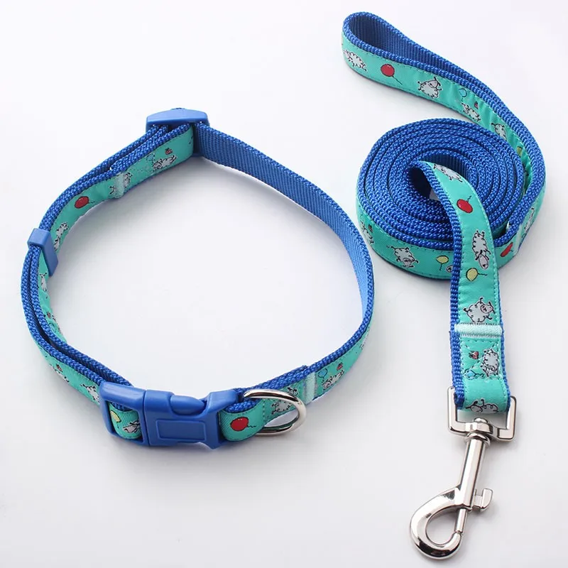 Wholesale Safety Ecofriendly Luxury Label Dog Collar And Leash Set For