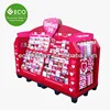 Festival Supermarket Cardboard Retail Floor Pallet Display For Greeting Cards And Paper Bags