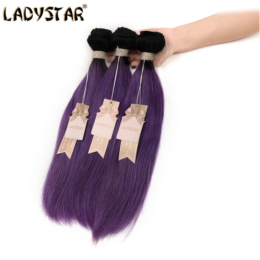 

1b purple ombre color brazilian hair extension bundles