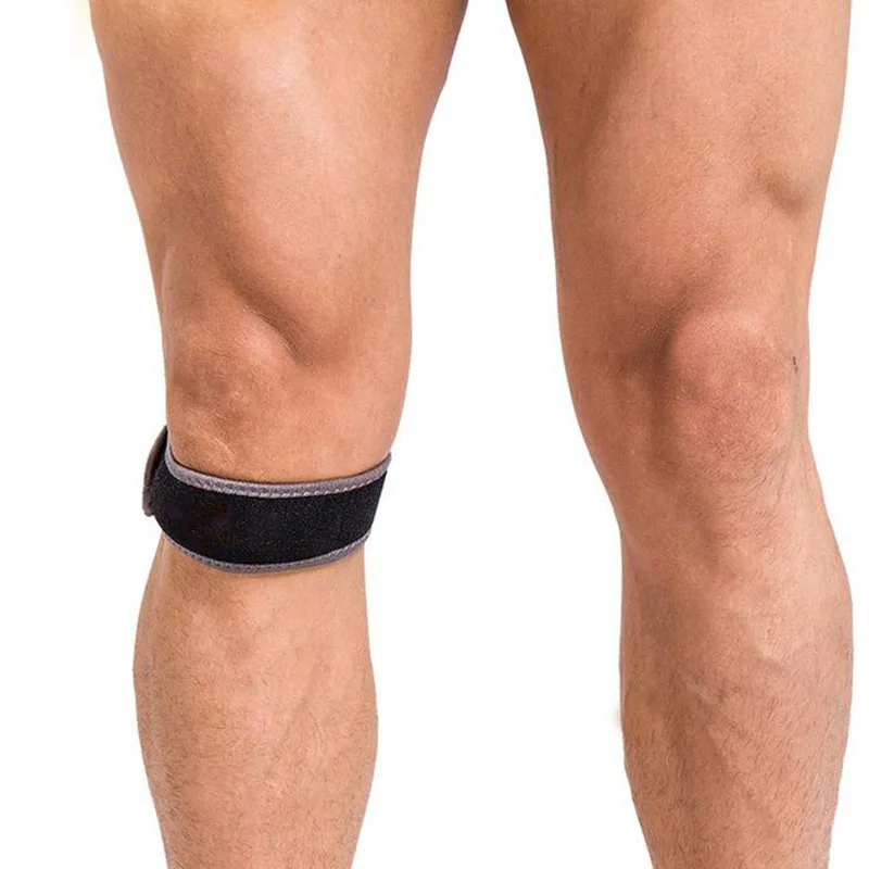

Knee Pain Relief & Patella Stabilizer Strap Knee Support for Hiking Soccer Basketball Running, Black;red;gray;blue