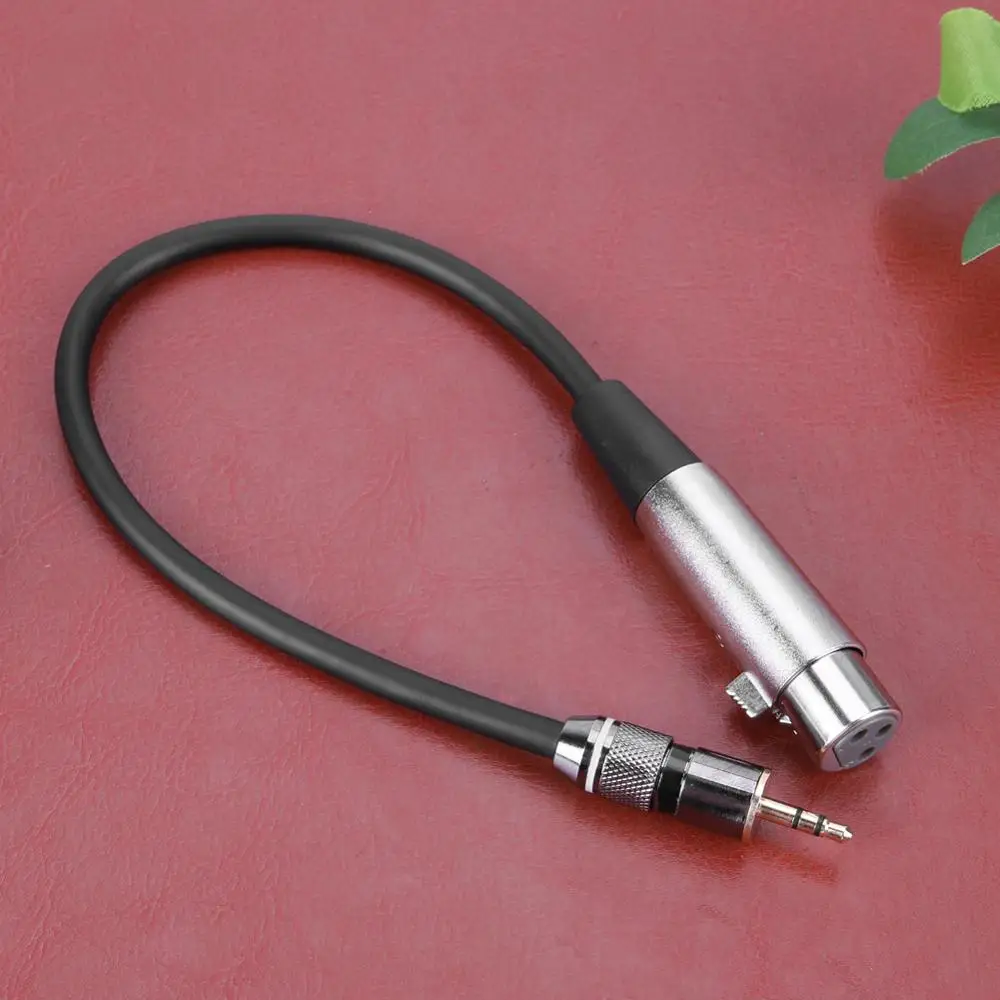 

Audio Adapter Cable Metal Connector 3pin XLR Female to 3.5mm 1/8'' plug TRS Male PVC/PE Cable Cord microphone adaptor