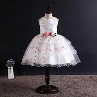 

Stereo Embroidery flower girl Bridesmaid Dress kid Formal dresses for party girlCommunication dress for 8 years old