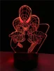 New arrive 3D Illusion effect spider man table lighting LED kids night lights with ABS base