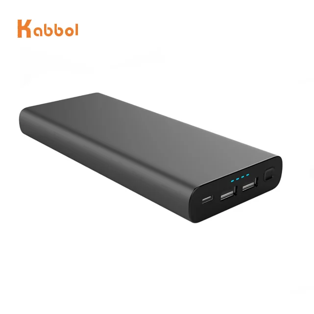 

Quick charge power banks 26800mah 18650 cell with 87W Type-C PD Charger for Laptop and Phone, Black white