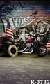estudio fotografico Digital Backgrounds Cloth 5X7ft Motorcycle Props Vintage Photo Backdrops Flooring Stand On