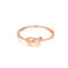 Minimal Infinity Knot 925 Sterling Silver Ring