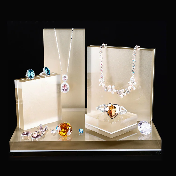 Customized Acrylic Jewellery Display Acrylic Jewelry Rotating Display