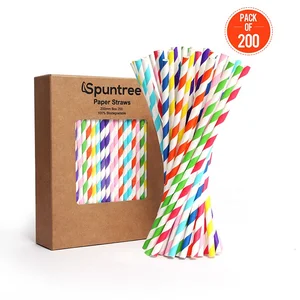Wholesale Promotional China Manufacturer Biodegradable Paper Straws Drinking Straws