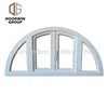 Canadian pine wooden arched top French push out windows