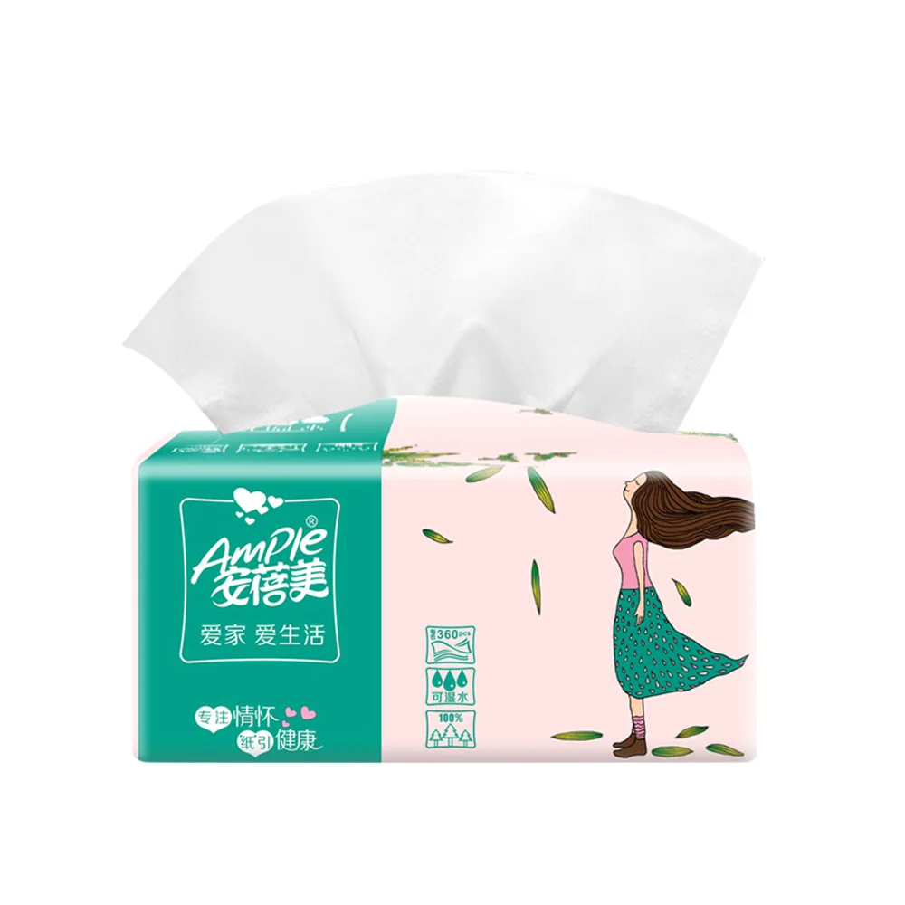 

Factory Direct Price Soft Pack Facial Tissue Cartoon Packing OEM Acceptable Tissue Paper, Nature or white