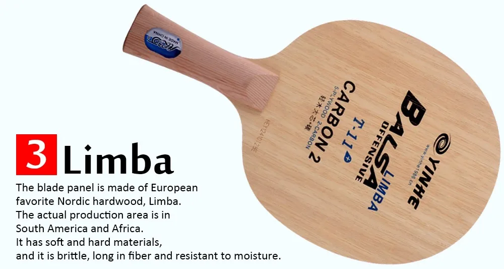 Yinhe T11s Carbon Blade Light Balsa Wood Core 70g Professional Table