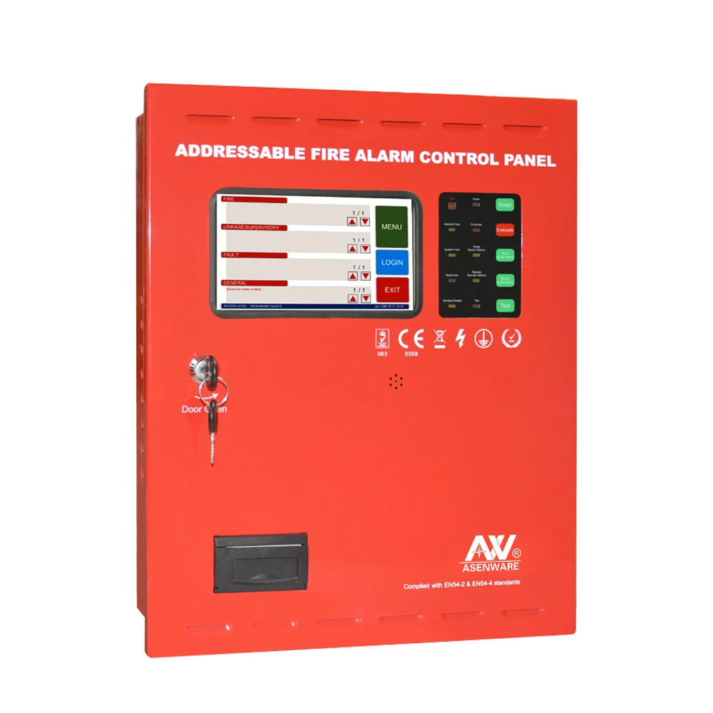 
AW-FP100 Asenware Addressable Fire Alarm Control Panel System 