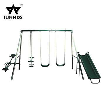 Outdoor Plastic Kids Children Slide Glider Swing Chair Sets With Seesaw Seat Buy Swing Sets Swing With Seesaw Seat Slide Swing Set Product On