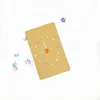 DIY handmade present for boss friends parents children lace collage clock simple style greeting card gift cards