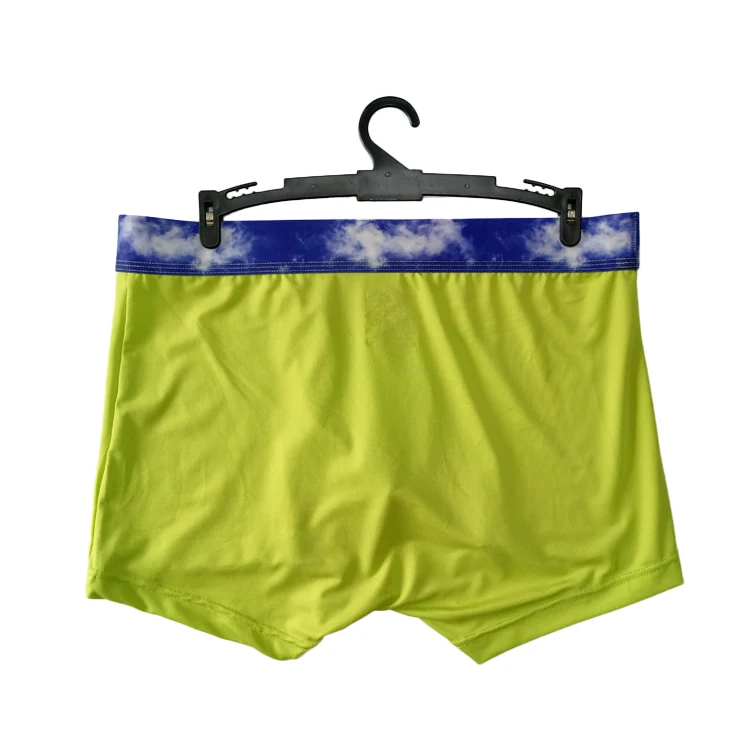 Oem Soft Polyester Spandex Brand Men Knitted Underwear Boxers Shorts