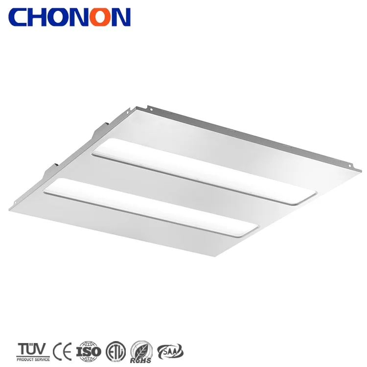 Rectangular Recessed Concrete Plastic Concealed Large Module Fluorescent Office SMD LED Ceiling Light Fixture