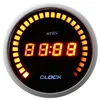 52mm amber LED digital clock for tuning cars/universal car 30LED lights on the outer/24 hour mode