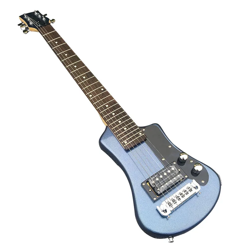 

China Factory Feiyang mini electric guitar, Mahogany body With blue paint,Rosewood Fingerboard,Support OEM,Wholesale, All colors