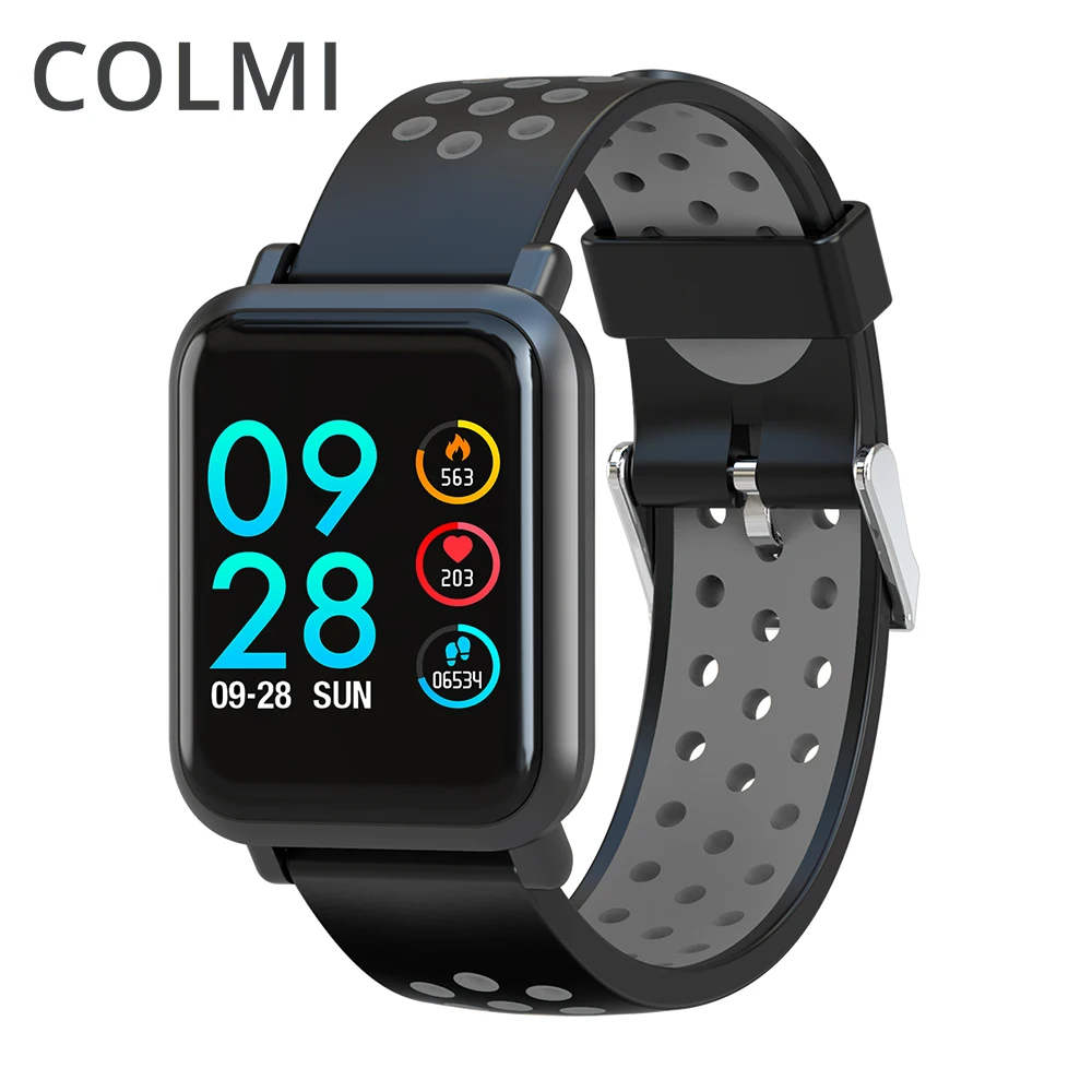 2019 touch screen smart watch with heart rate blood pressure message push for smart phone