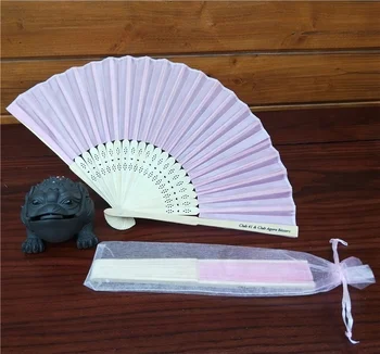 fan bamboo folding printed custom hottest silk larger