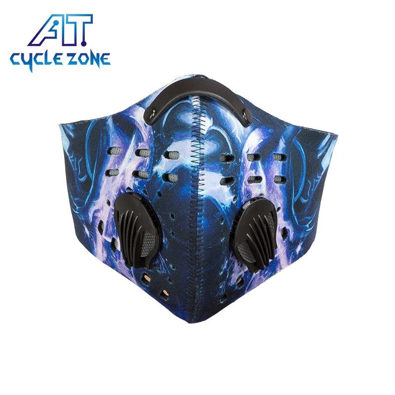 

RTS Cycling mask activated carbon windproof and warm bicycle mask motorcycle bicycle filter core sports outdoor mask, As pictures or customized