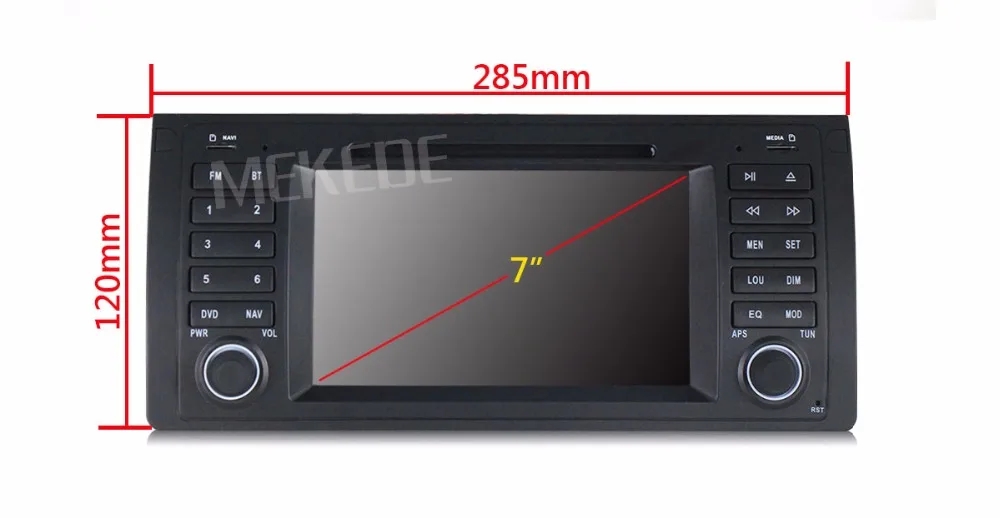 Best Android 7.1.1! Car DVD Multimedia player for BMW E53 X5 E39 5/M5 97-06 with GPS Navigation radio audio BT RDS Canbus 4G WIFI E39 9