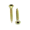 Yellow Zinc Square Countersunk double CSK wood chipboard screws for wood