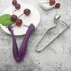 Amazon top seller 2018 kitchen articles silver stainless steel pedicle taking device Jujube cherry pitter