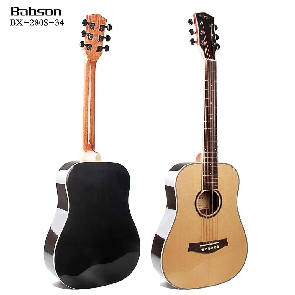 

BX-280S-34 Top Selling  Solid Spruce Top Best Quality 20 Frets Guitar Babson Acoustic Style Guitar, Natural wood color