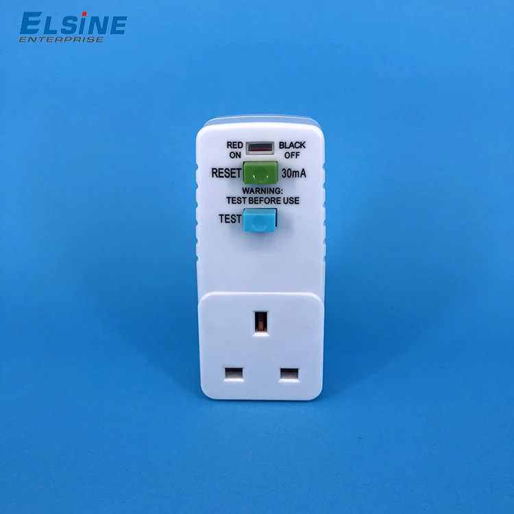 13 A 10ma/30ma Europe Uk Type Portable Residual Current Devices Plug