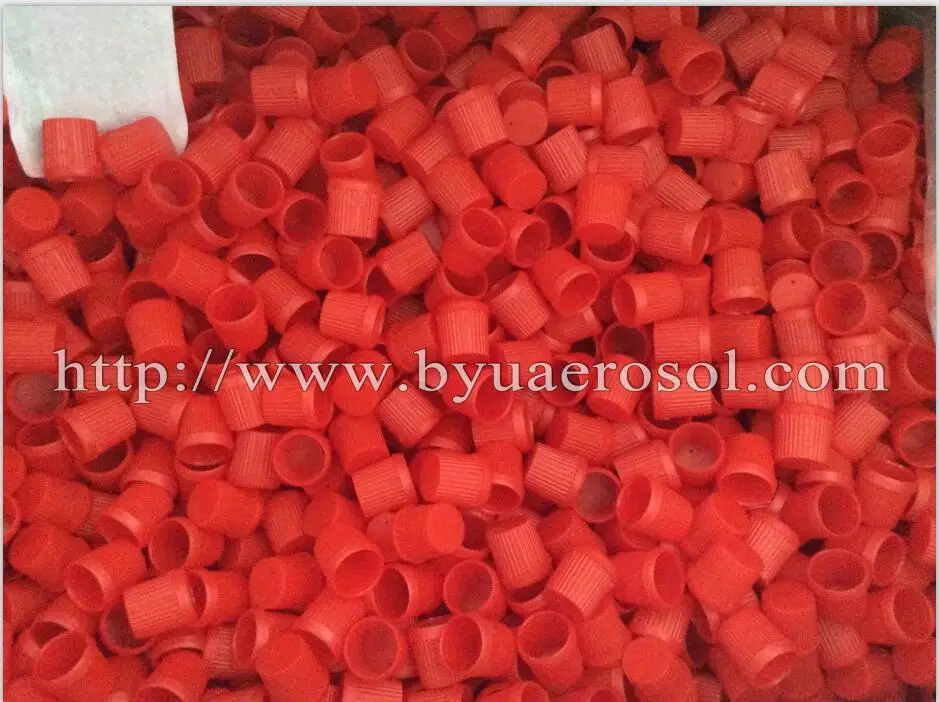 Gas Stove Control Valve And Butane Gas Spray Can Valve With Red Caps