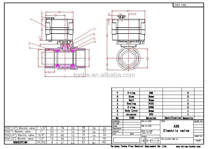electric valve assembly diagram