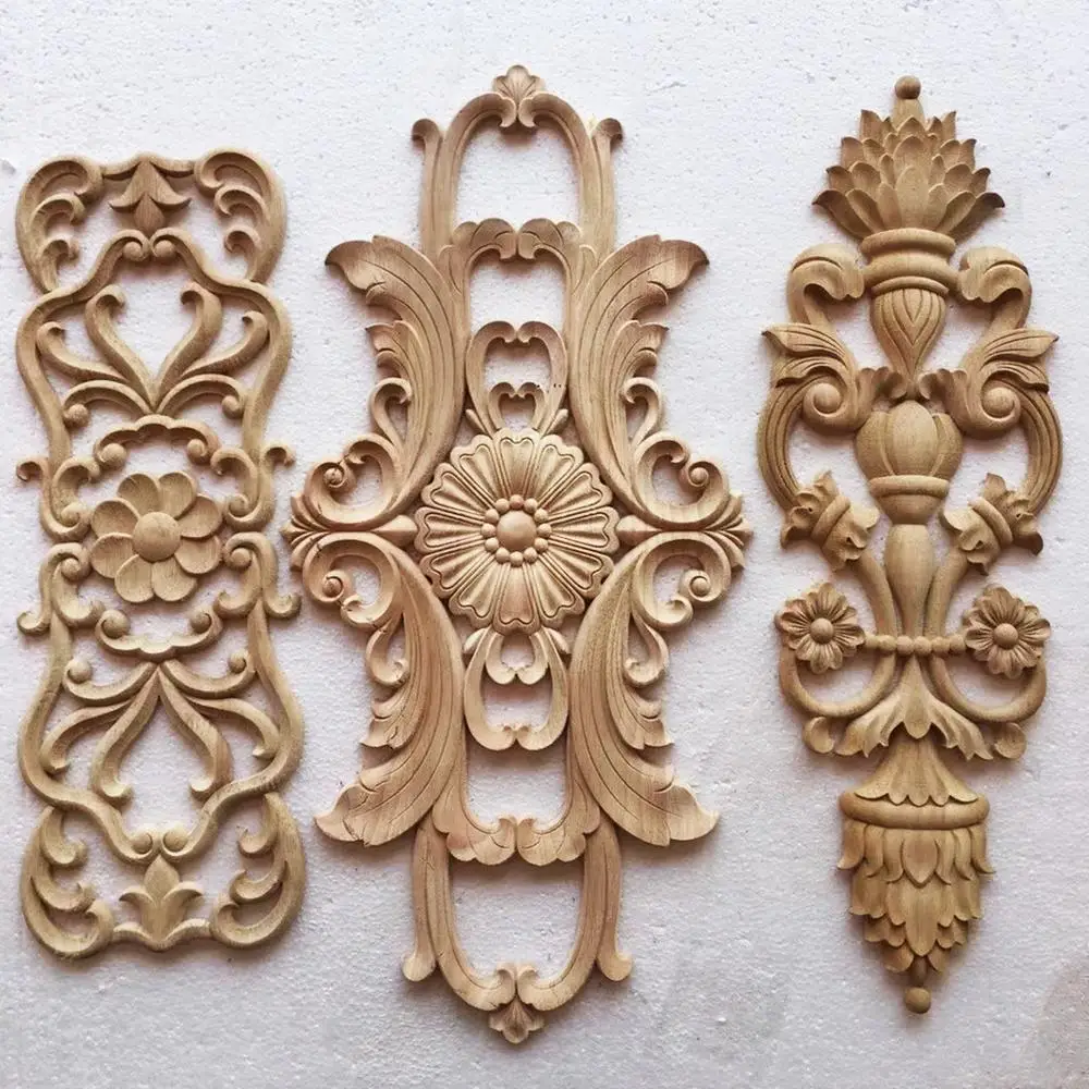 Wooden Appliques And Onlays Furniture Wall Home Cabinet Door