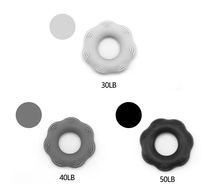 Forearm Exercise Stretcher Silicone Finger Ring Dexterity Hand Grip Exerciser Tools Fitness 