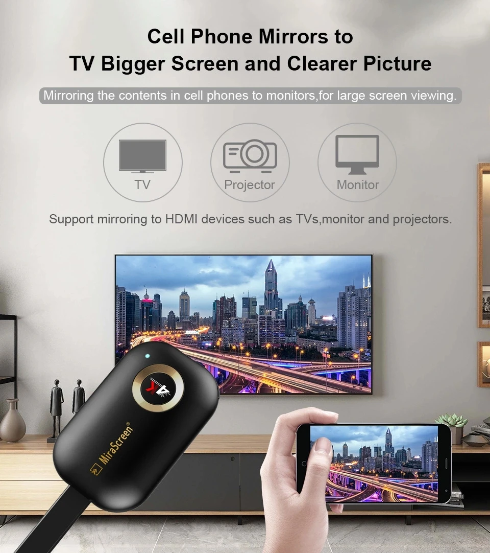 Mirascreen G9 Plus 5g Dual-core Mirroring Multiple Device 4k Resolution ...