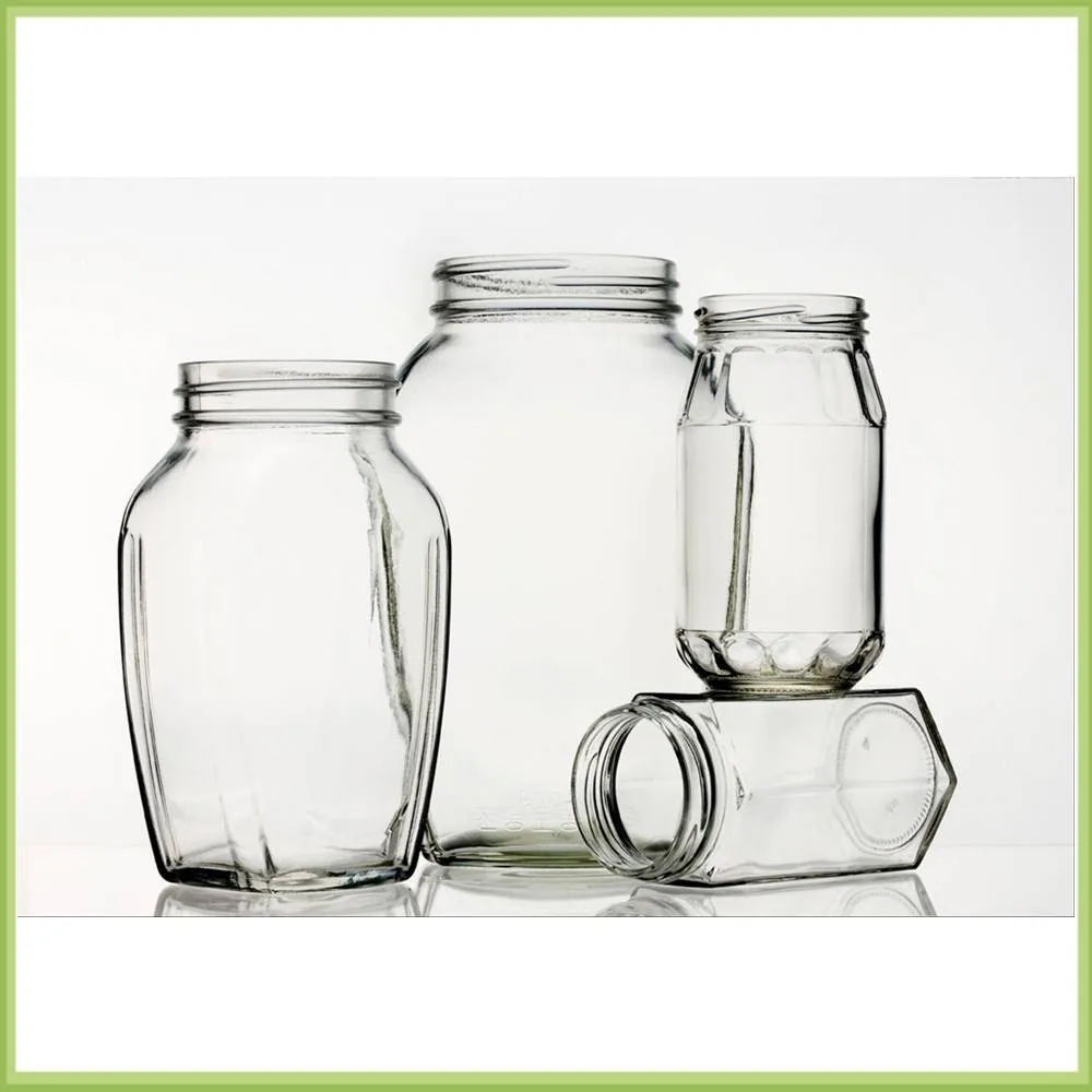 高品质透明玻璃储存罐,带盖的大玻璃瓶,夹子顶部玻璃罐