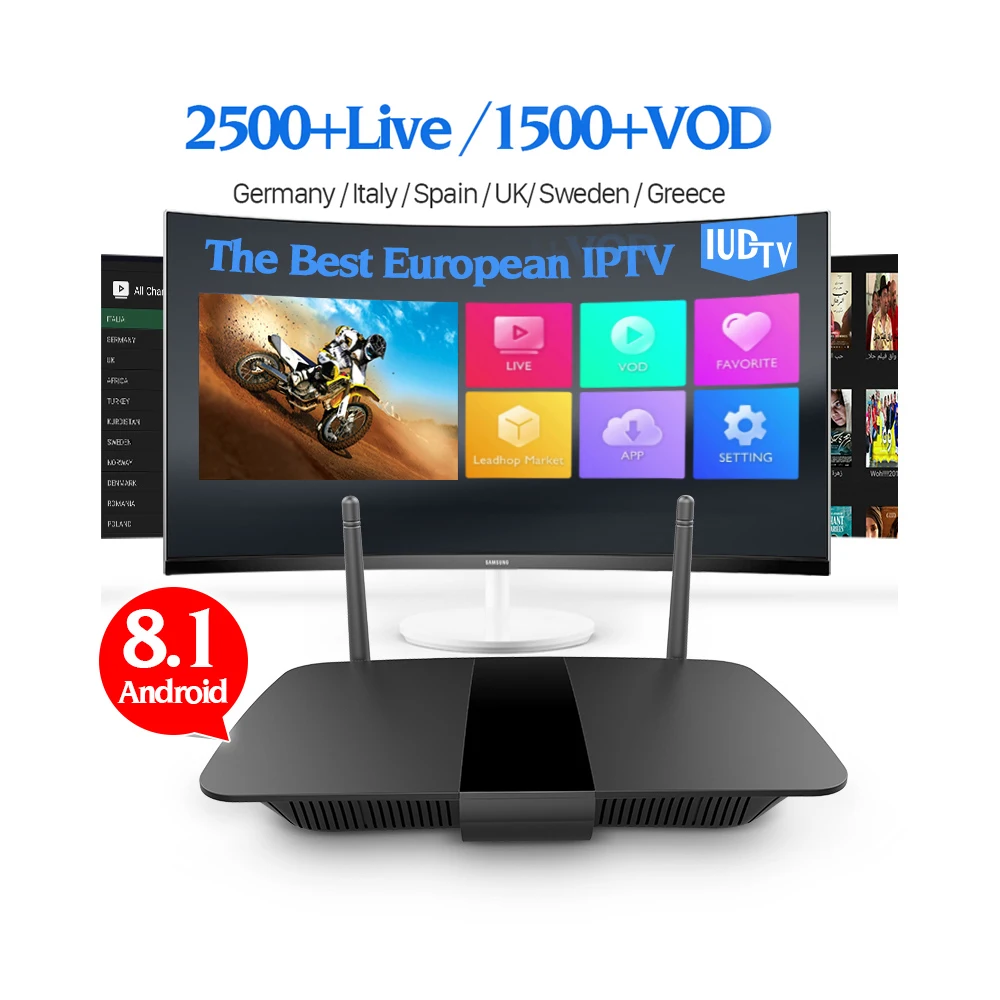 

Free Test IPTV IUDTV Subscription Somali Spanish Channels 1 Year with Q1504 Smart Box Receiver IPTV Box Subscription, N/a