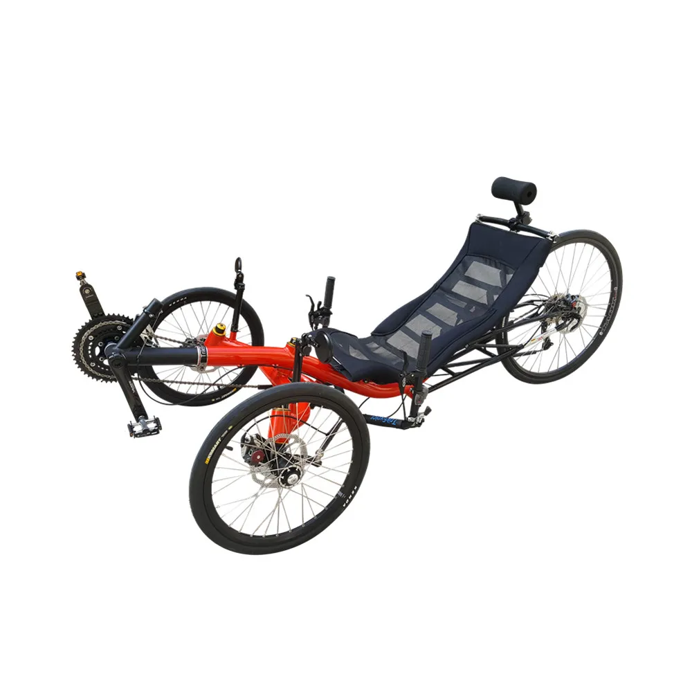 

Free Shipping Tadpole Style 27 Speed 3 Wheel Adult Sport Aluminum Alloy Recumbent Trike Recumbent Tricycle for Sale