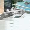 2018 New Arrival Patio Luxury Rope table and chair Sets Rope dining Outdoor Garden Furniture