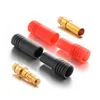 wholesale 24k gold plated stackable with red black jacket banana plug to spade adapter audio jack speaker cable connector