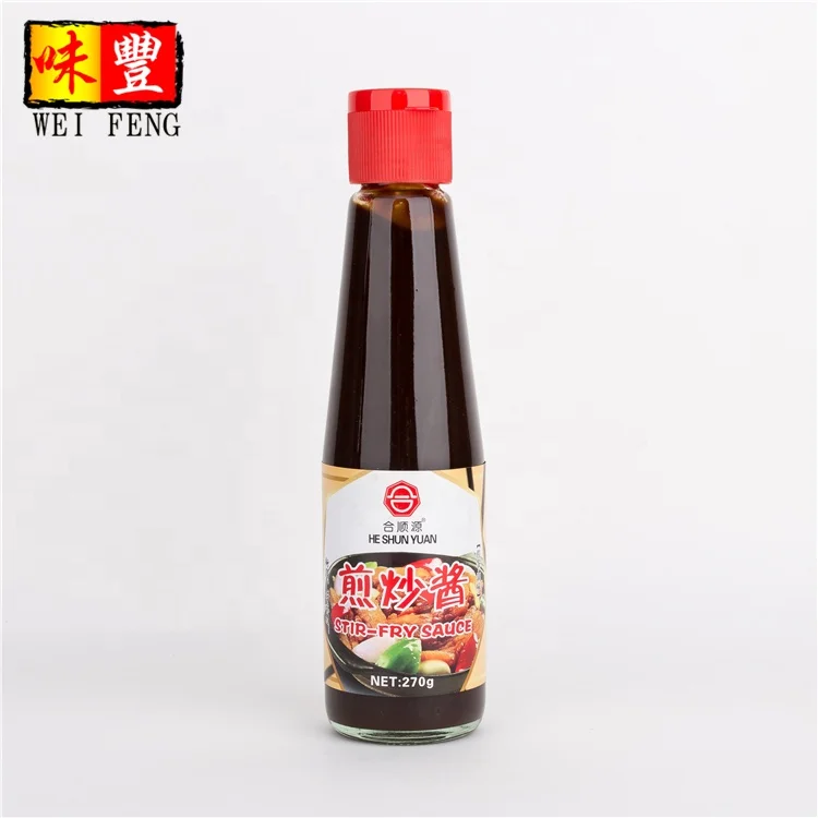 
HACCP OEM factory bulk wholesale seasoning 510g glass bottle Chinese Cooking Sauce Stir Fry Sauce 