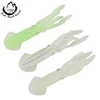 Light green 4.3 inch Glow Luminous Soft Squid Octopus Skirts Fishing Lure Baits 10cm Floating Fishing Tackle